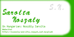 sarolta noszaly business card